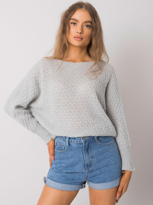 OCH BELLA Szary luźny sweter