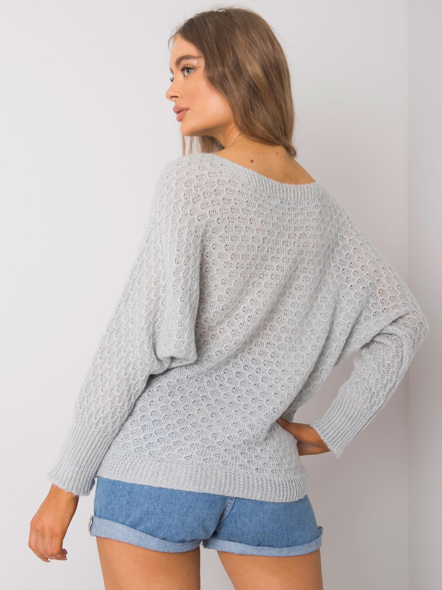 OCH BELLA Szary luźny sweter