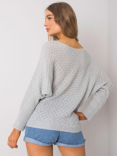 OCH BELLA Szary luźny sweter