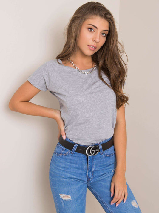 T-shirt basic szary