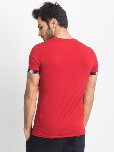 Czerwony męski t-shirt TOMMY LIFE