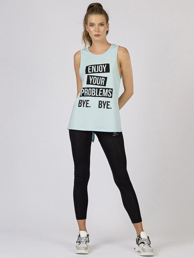 Sportowy jasnoniebieski top TOMMY LIFE