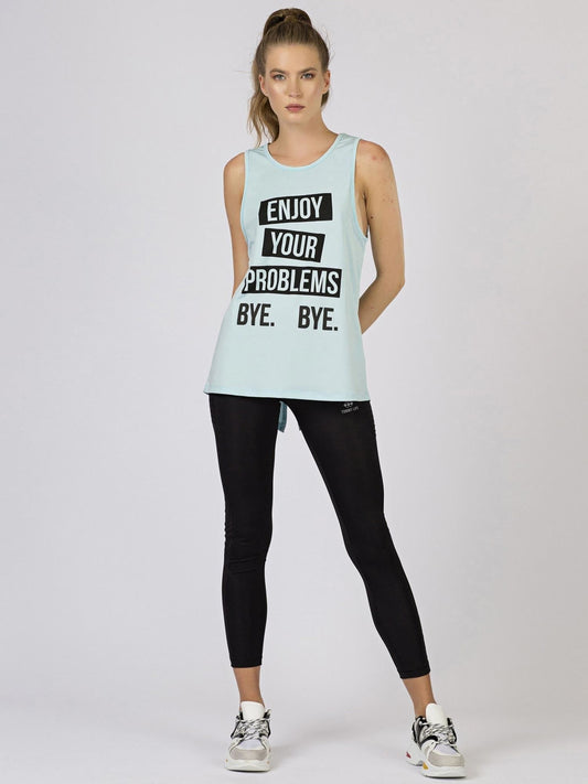 Sportowy jasnoniebieski top TOMMY LIFE