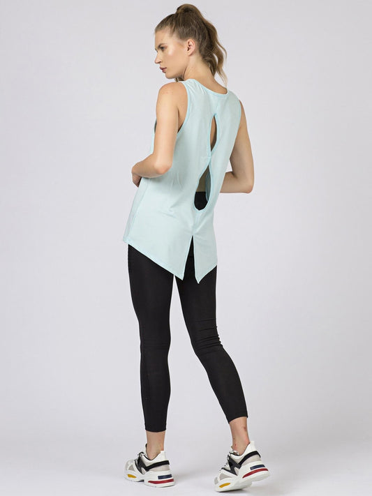 Sportowy jasnoniebieski top TOMMY LIFE