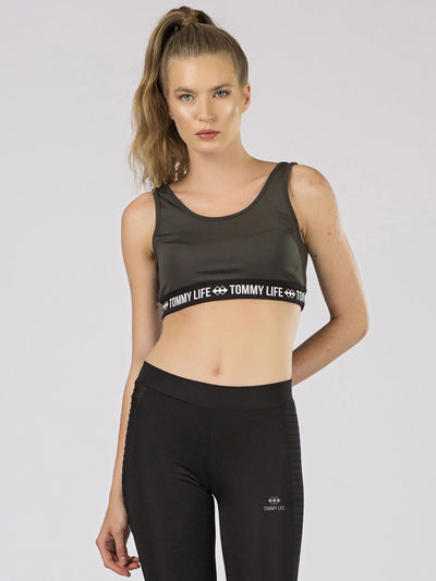 Top sportowy TOMMY LIFE khaki