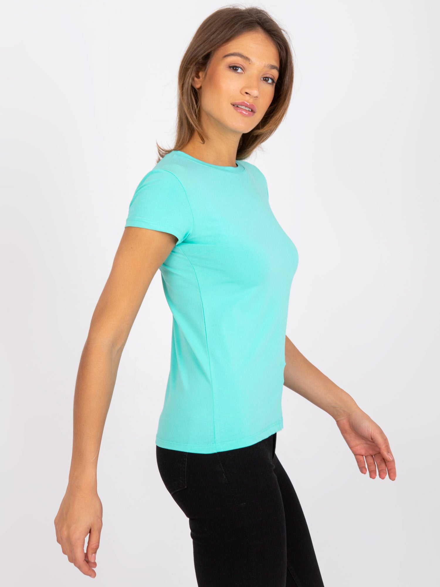Turkusowy t-shirt Peachy