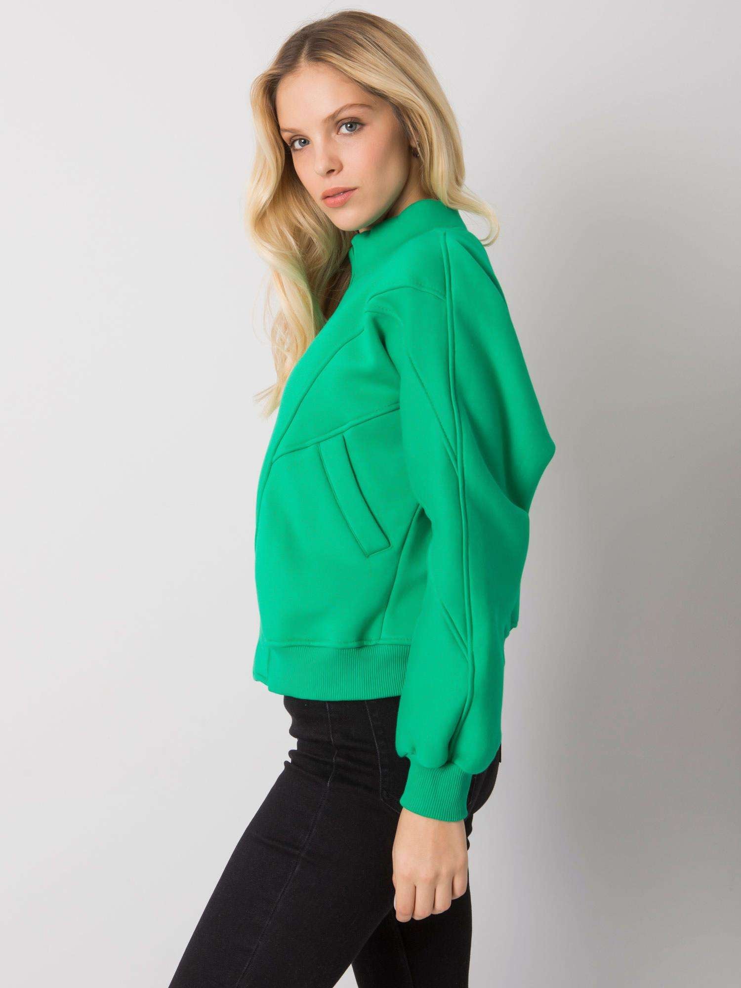 Zielona bluza rozpinana