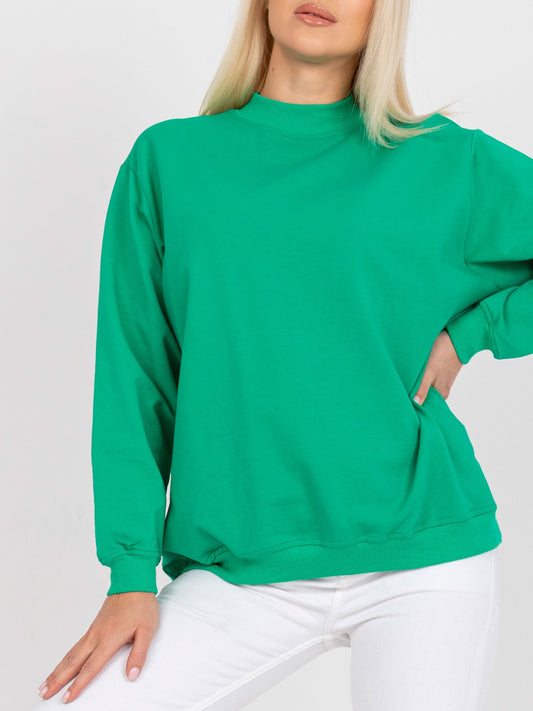 Zielona bawełniana bluza basic