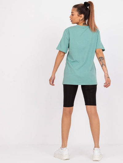 Zielony t-shirt damski
