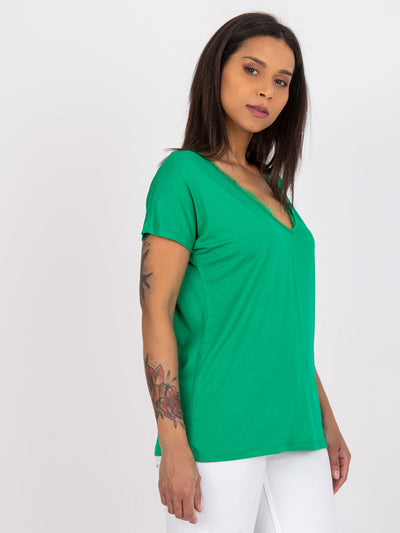 Zielony damski t-shirt