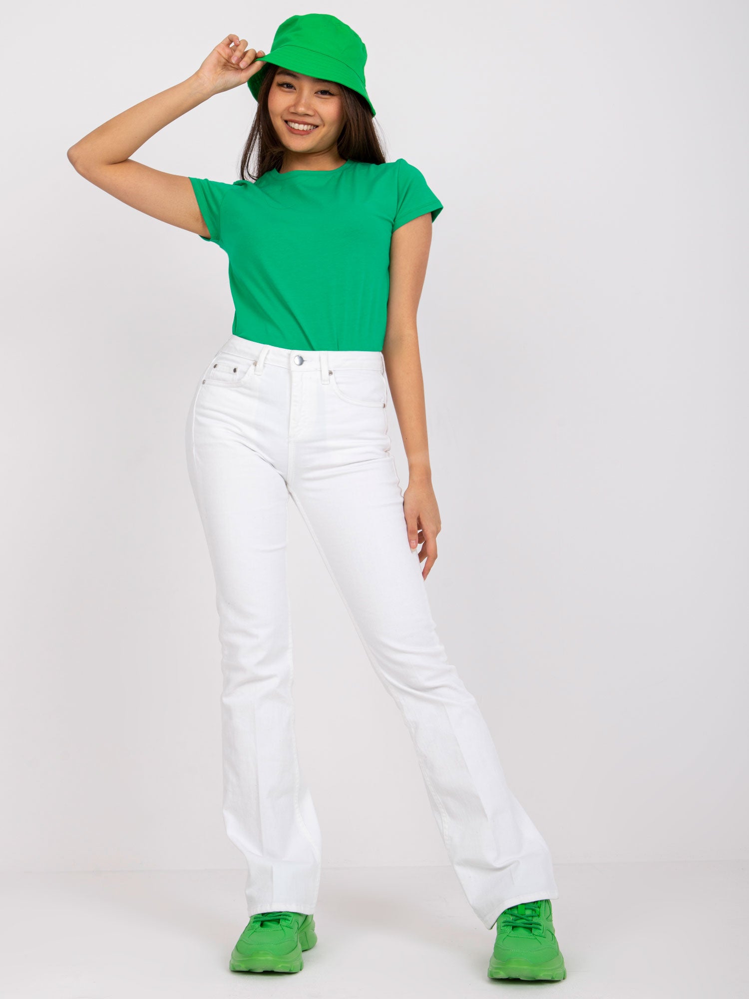 Zielony t-shirt Peachy