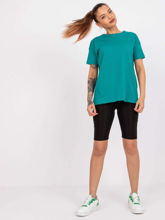 MAYFLIES Zielony t-shirt z bawełny