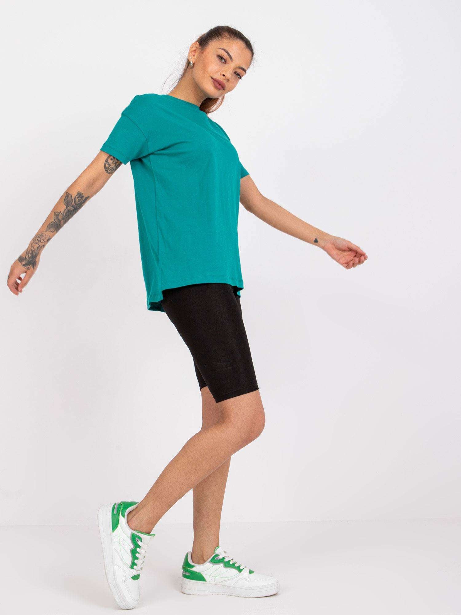 MAYFLIES Zielony t-shirt z bawełny